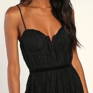 Elegant Black Lace Dress